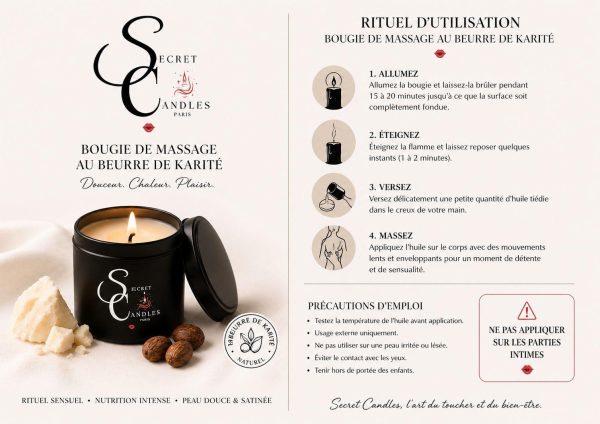 Bougie Bianca – Bougie à huile de massage 200 ml